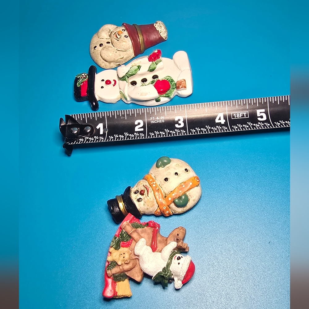 Ceramic Snowman Magnets - Picture 4 of 4